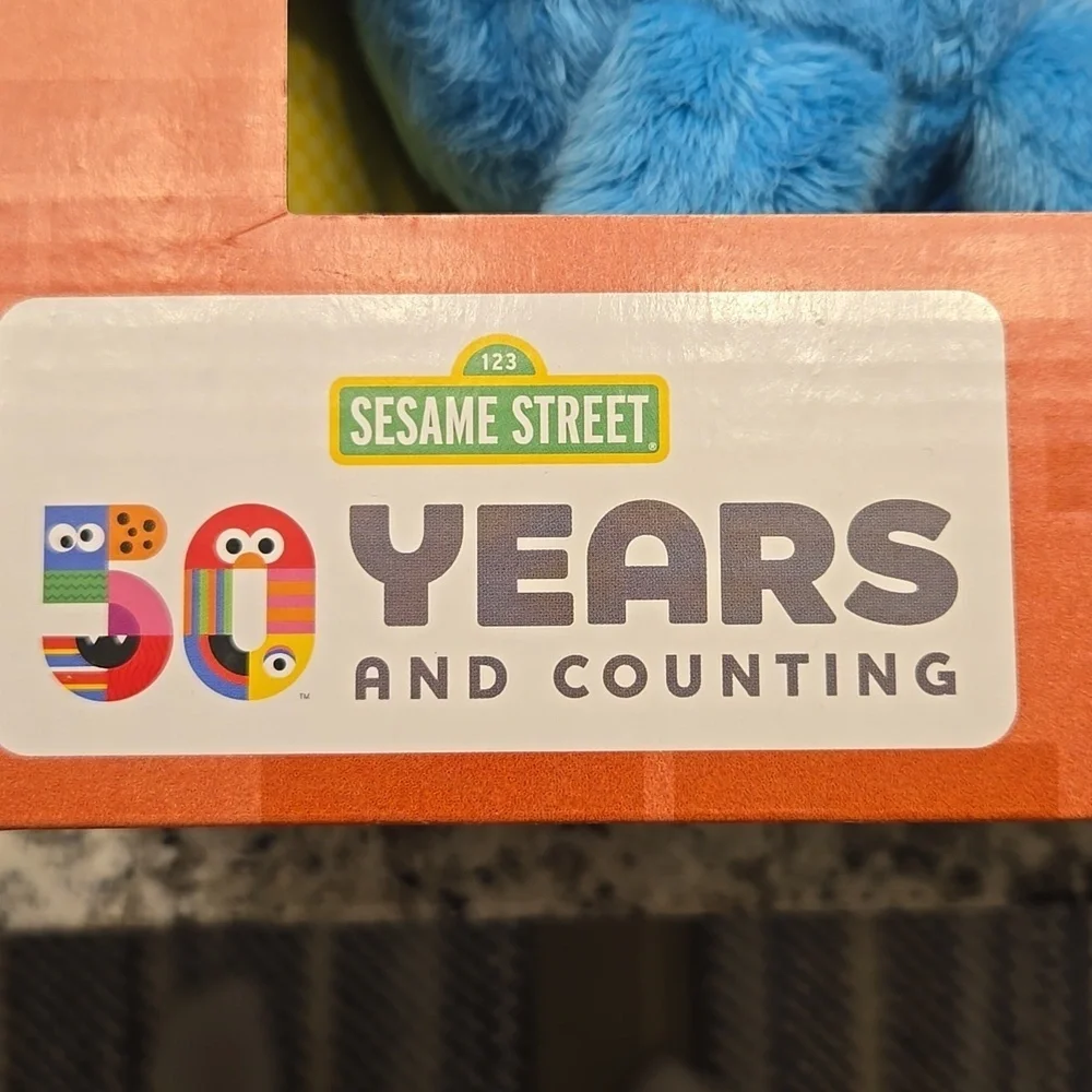 SING AND PLAY SONGBOOK AND CUDDLY COOKIE MONSTER. NEW IN BOX.